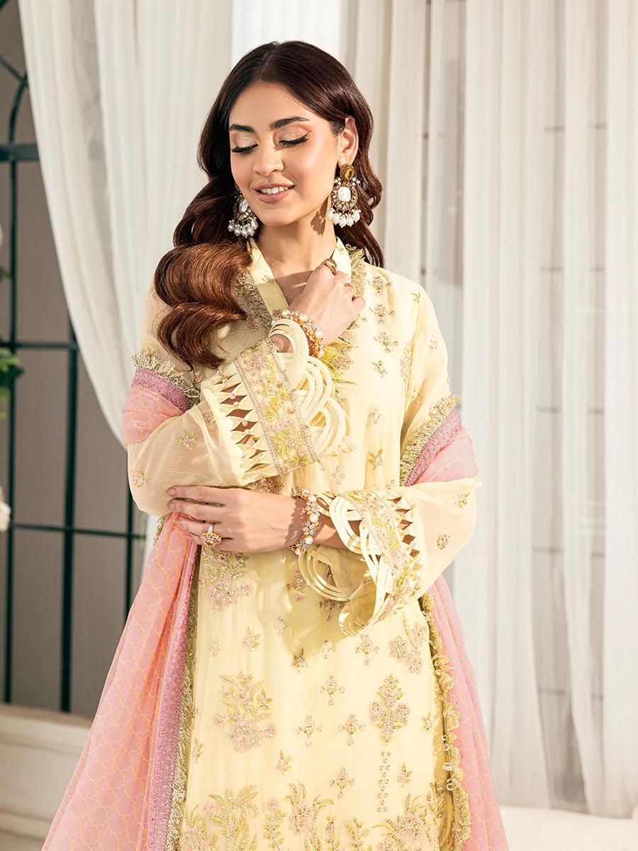 Salitex | Signature Festive Chiffon | SUNS7CH040UT L Yellow Chiffon