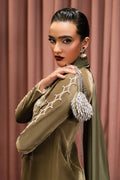 Haute Form | Rose Winter Plush | Honey Glow Custom Size Dull Brown Velvet