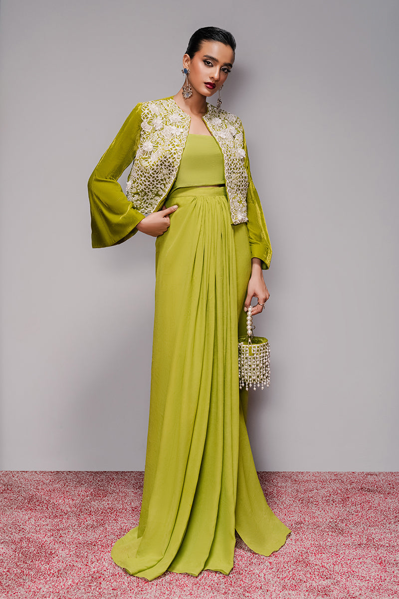Haute Form | Rose Winter Plush | Breathing Neon XS Neon Green Velvet