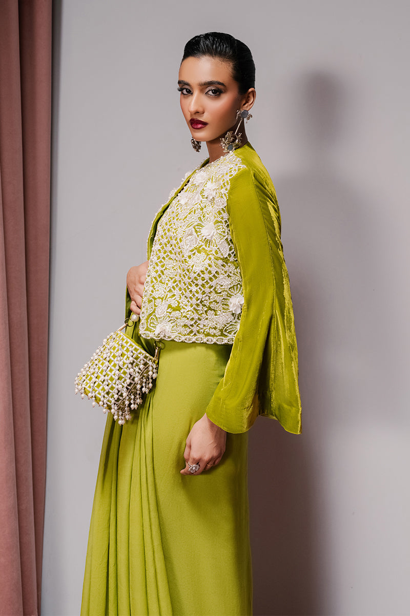Haute Form | Rose Winter Plush | Breathing Neon M Neon Green Velvet