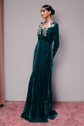 Haute Form | Rose Winter Plush | Emerald Escape L Bottle Green Velvet