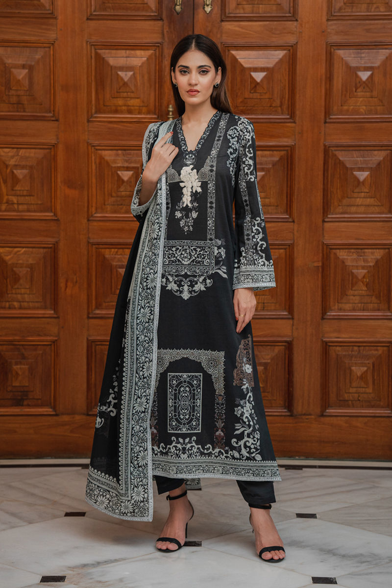 Shamaeel Ansari | Gulrang Lawn | LE-04 - Pakistani Designer Dress - by Shamaeel Ansari - Type : Ladies Clothes - 100% Original at Saira Sultan