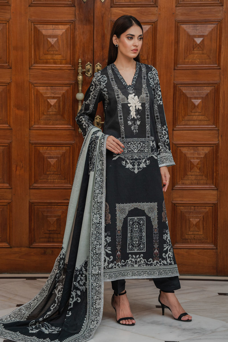 Shamaeel Ansari | Gulrang Lawn | LE-04 - Pakistani Designer Dress - by Shamaeel Ansari - Type : Ladies Clothes - 100% Original at Saira Sultan