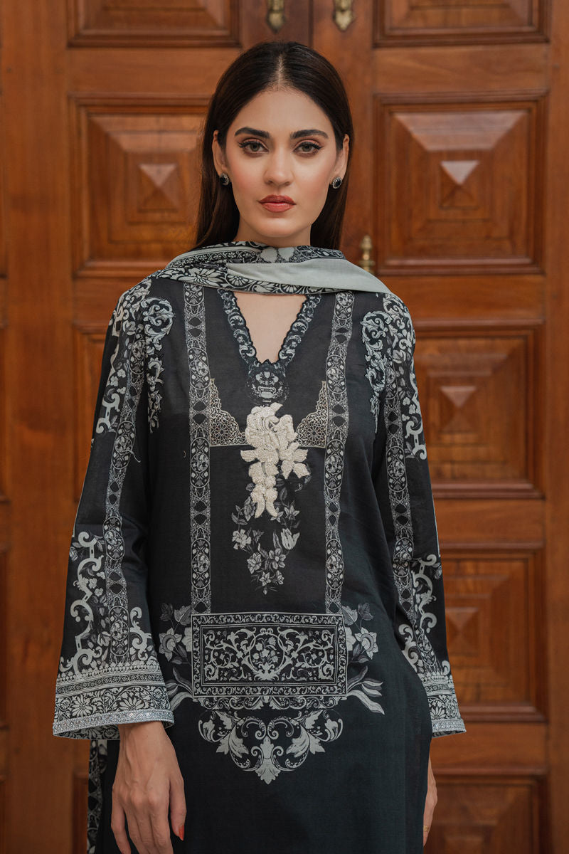 Shamaeel Ansari | Gulrang Lawn | LE-04 - Pakistani Designer Dress - by Shamaeel Ansari - Type : Ladies Clothes - 100% Original at Saira Sultan
