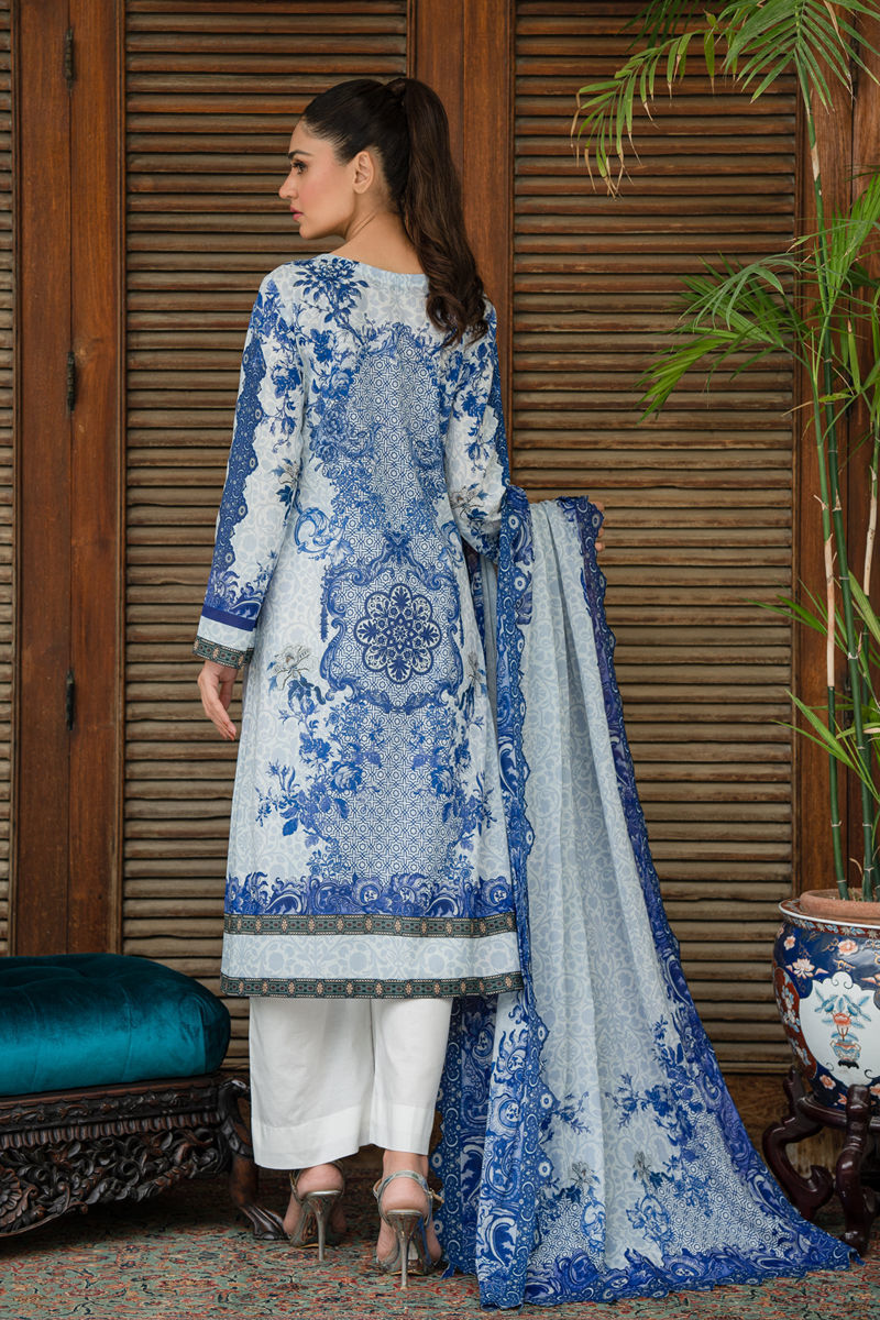 Shamaeel Ansari | Gulrang Lawn | LP-01 - Pakistani Designer Dress - by Shamaeel Ansari - Type : Ladies Clothes - 100% Original at Saira Sultan