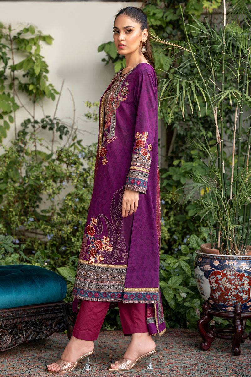 Shamaeel Ansari | Gulrang Lawn | LP-02 - Pakistani Designer Dress - by Shamaeel Ansari - Type : Ladies Clothes - 100% Original at Saira Sultan