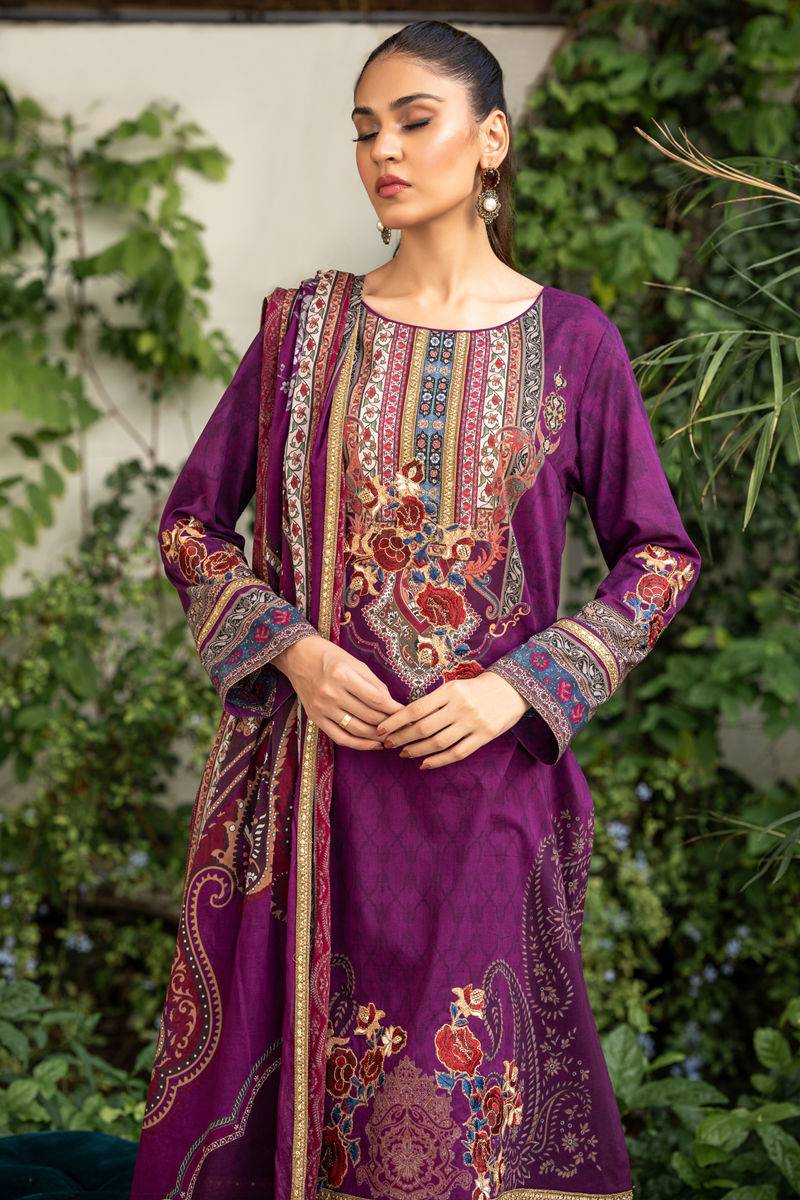 Shamaeel Ansari | Gulrang Lawn | LP-02 - Pakistani Designer Dress - by Shamaeel Ansari - Type : Ladies Clothes - 100% Original at Saira Sultan