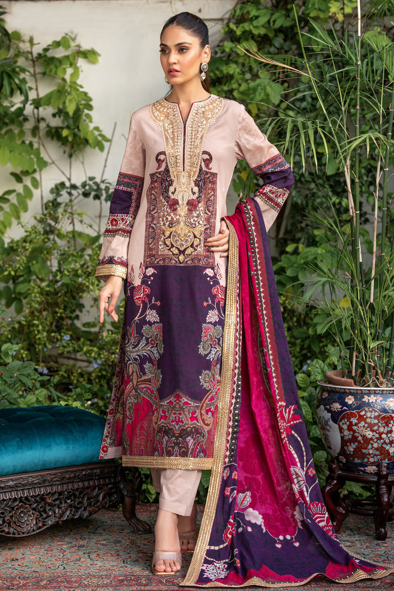 Shamaeel Ansari | Gulrang Lawn | LP-03 - Pakistani Designer Dress - by Shamaeel Ansari - Type : Ladies Clothes - 100% Original at Saira Sultan