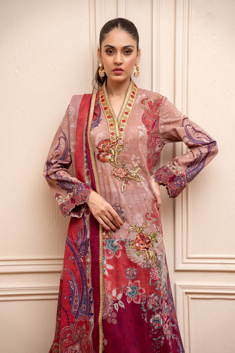 Shamaeel Ansari | Gulrang Lawn | LP-06 - Pakistani Designer Dress - by Shamaeel Ansari - Type : Ladies Clothes - 100% Original at Saira Sultan