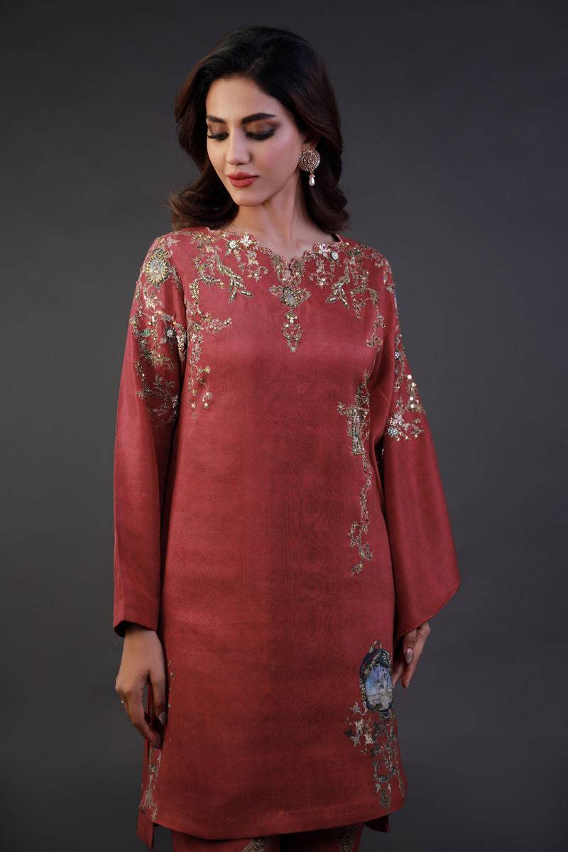 Shamaeel Ansari | Festive Edit | EE-05 - Pakistani Designer Dress - by Shamaeel Ansari - Type : Ladies Clothes - 100% Original at Saira Sultan