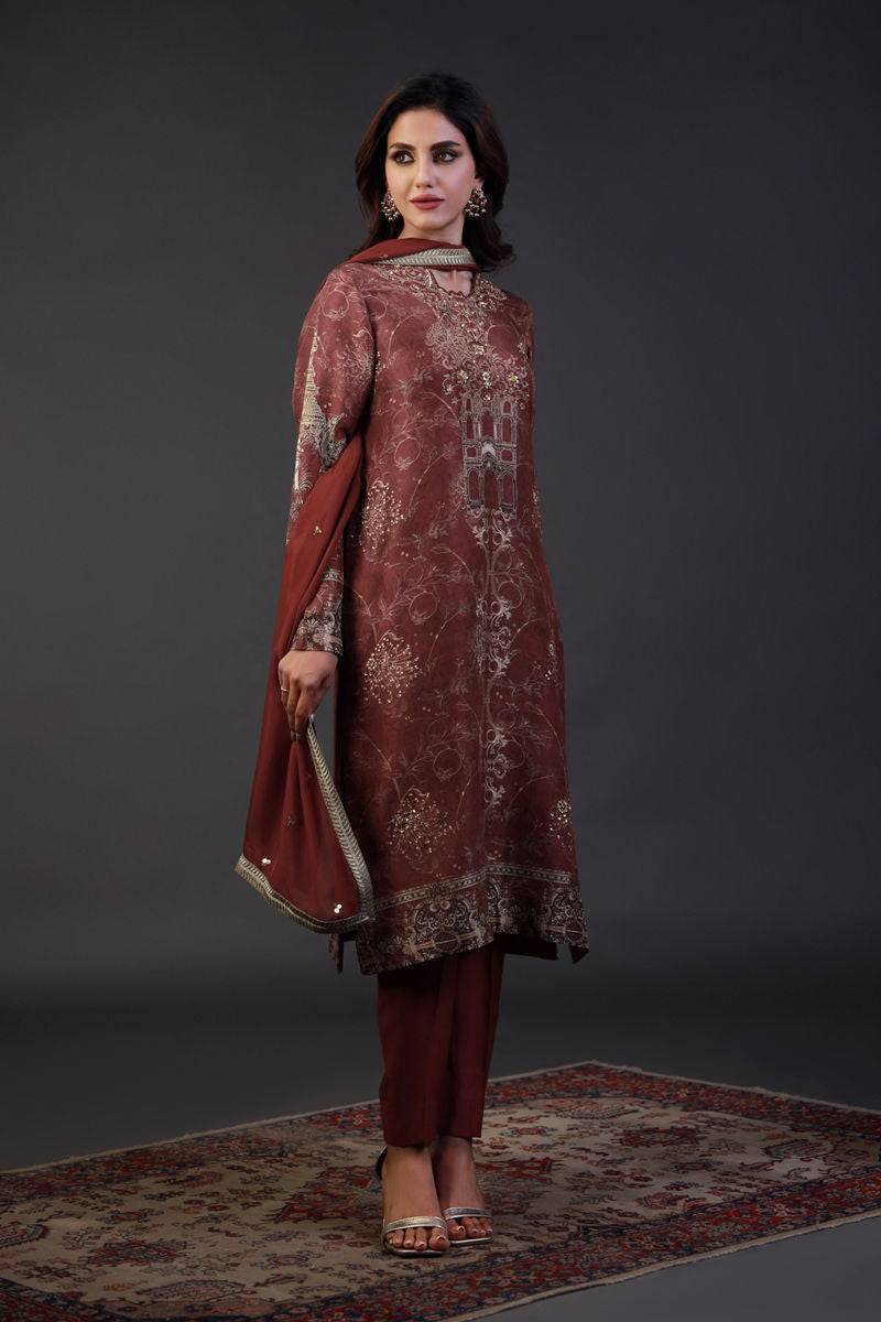 Shamaeel Ansari | Festive Edit | EE-07 - Pakistani Designer Dress - by Shamaeel Ansari - Type : Ladies Clothes - 100% Original at Saira Sultan
