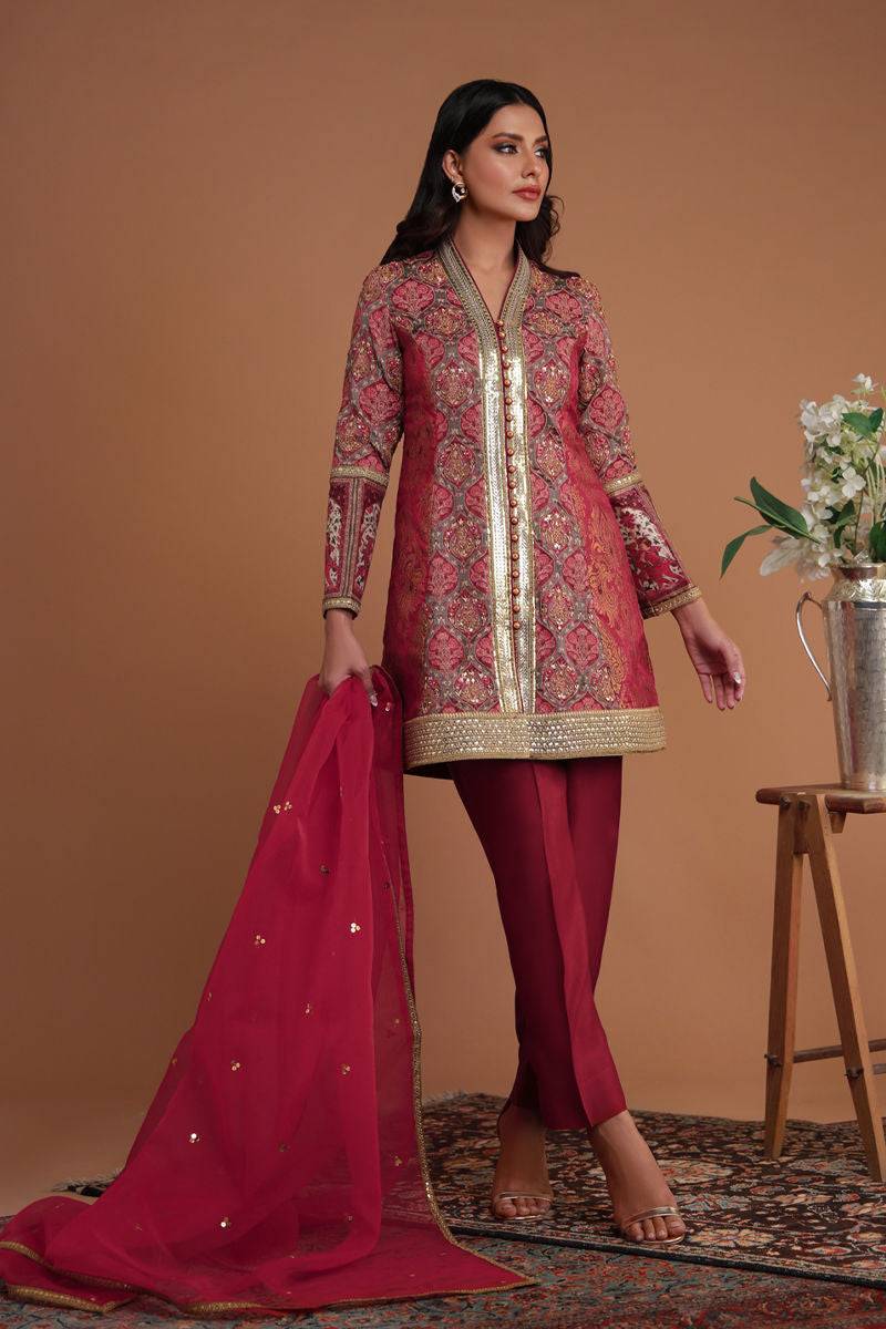 Shamaeel Ansari | Festive Edit | EE-09 - Pakistani Designer Dress - by Shamaeel Ansari - Type : Ladies Clothes - 100% Original at Saira Sultan