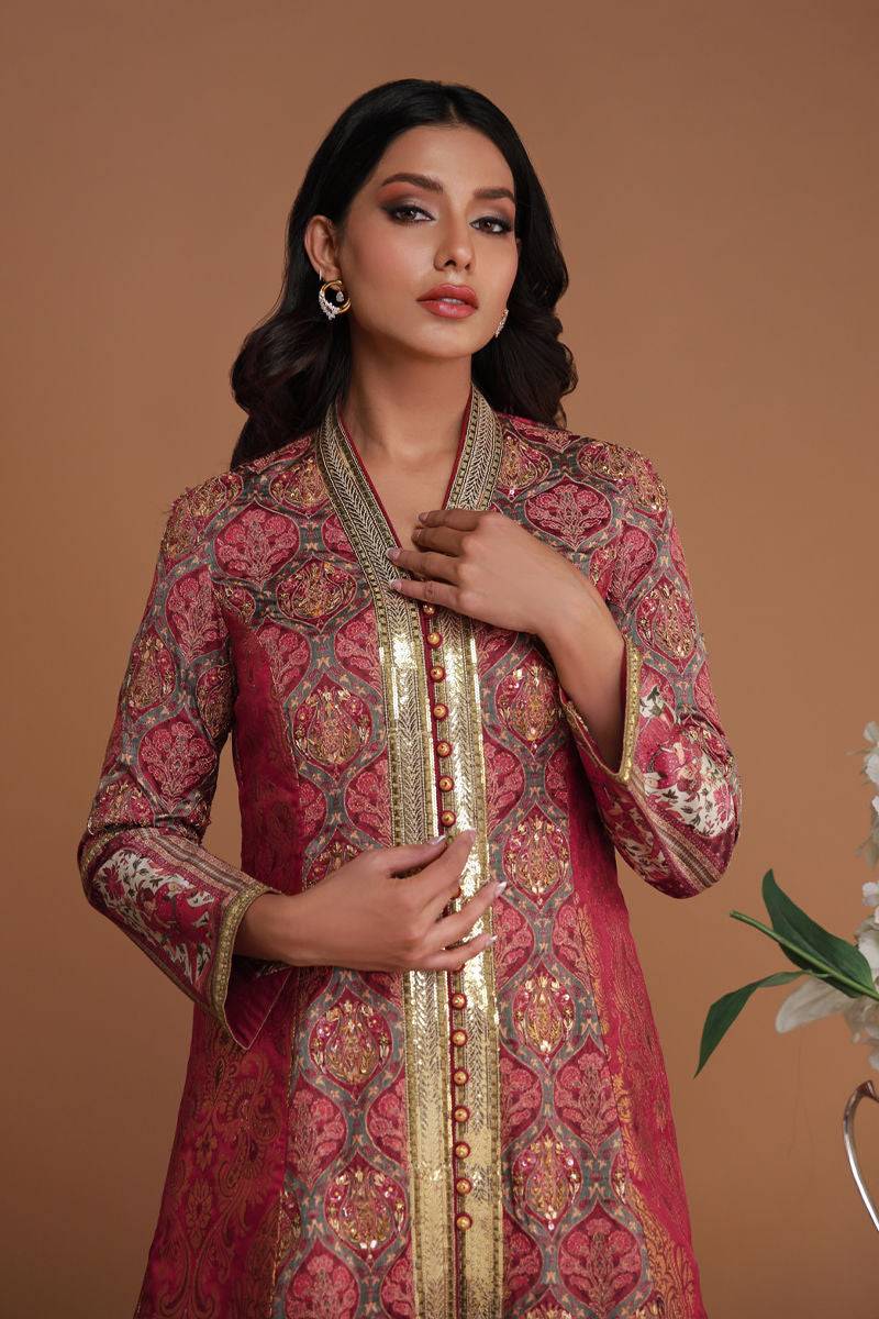 Shamaeel Ansari | Festive Edit | EE-09 - Pakistani Designer Dress - by Shamaeel Ansari - Type : Ladies Clothes - 100% Original at Saira Sultan