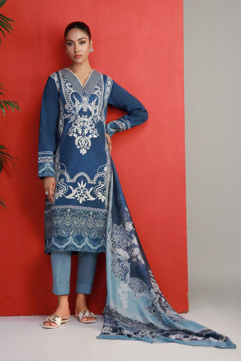 Shamaeel Ansari | Gulrang Lawn | Gulrang-03 - Pakistani Designer Dress - by Shamaeel Ansari - Type : Ladies Clothes - 100% Original at Saira Sultan