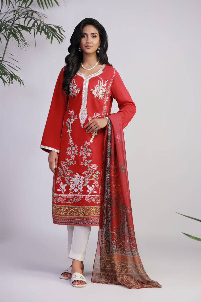 Shamaeel Ansari | Gulrang Lawn | Gulrang-04 - Pakistani Designer Dress - by Shamaeel Ansari - Type : Ladies Clothes - 100% Original at Saira Sultan