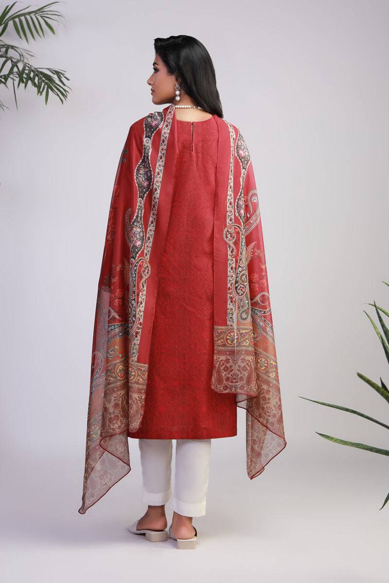 Shamaeel Ansari | Gulrang Lawn | Gulrang-04 - Pakistani Designer Dress - by Shamaeel Ansari - Type : Ladies Clothes - 100% Original at Saira Sultan