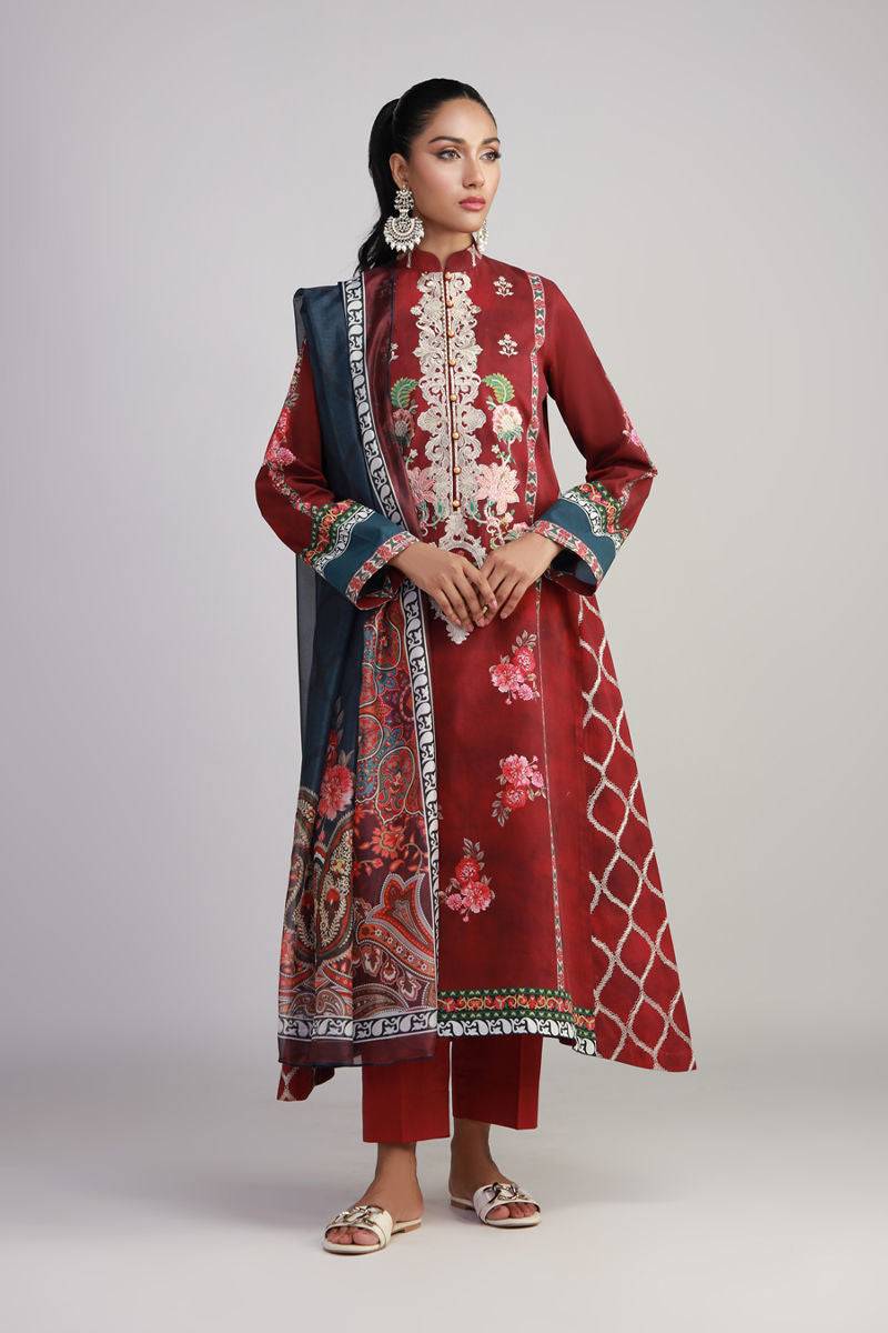 Shamaeel Ansari | Gulrang Lawn | Gulrang-07 - Pakistani Designer Dress - by Shamaeel Ansari - Type : Ladies Clothes - 100% Original at Saira Sultan