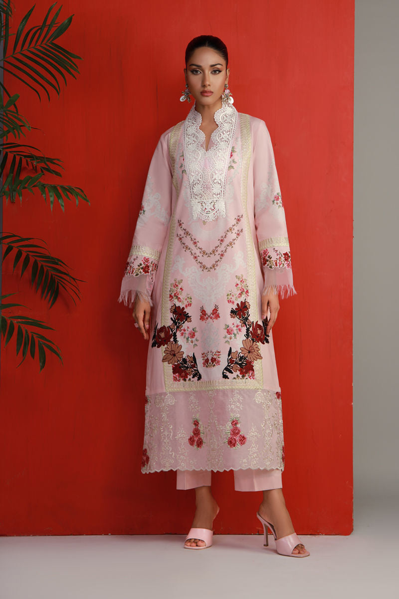 Shamaeel Ansari | Gulrang Lawn | Gulrang-08 - Pakistani Designer Dress - by Shamaeel Ansari - Type : Ladies Clothes - 100% Original at Saira Sultan