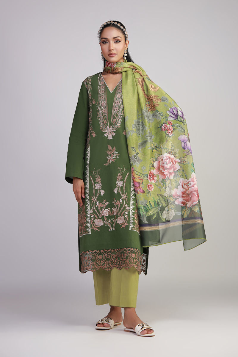 Shamaeel Ansari | Gulrang Lawn | Gulrang-10 - Pakistani Designer Dress - by Shamaeel Ansari - Type : Ladies Clothes - 100% Original at Saira Sultan