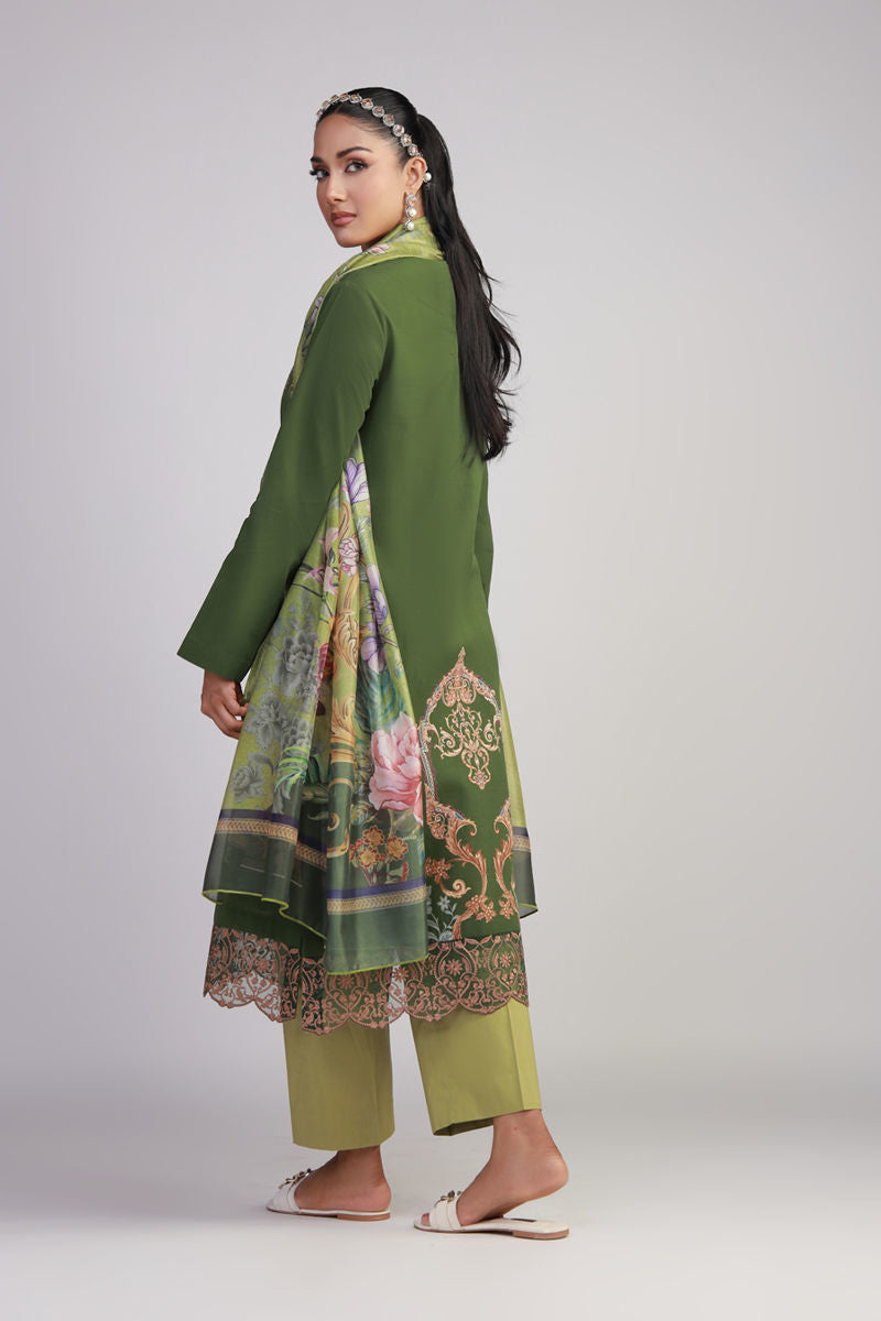 Shamaeel Ansari | Gulrang Lawn | Gulrang-10 - Pakistani Designer Dress - by Shamaeel Ansari - Type : Ladies Clothes - 100% Original at Saira Sultan
