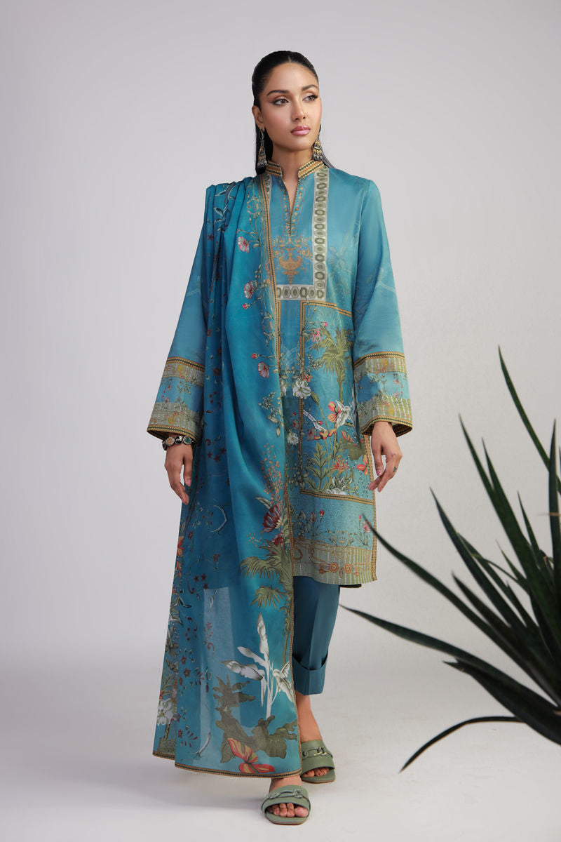 Shamaeel Ansari | Gulrang Lawn | Gulrang-11 - Pakistani Designer Dress - by Shamaeel Ansari - Type : Ladies Clothes - 100% Original at Saira Sultan