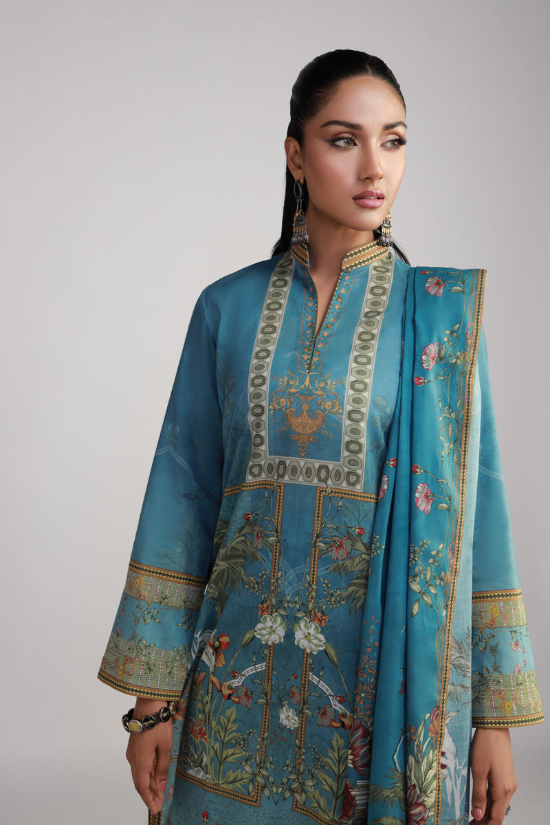Shamaeel Ansari | Gulrang Lawn | Gulrang-11 - Pakistani Designer Dress - by Shamaeel Ansari - Type : Ladies Clothes - 100% Original at Saira Sultan