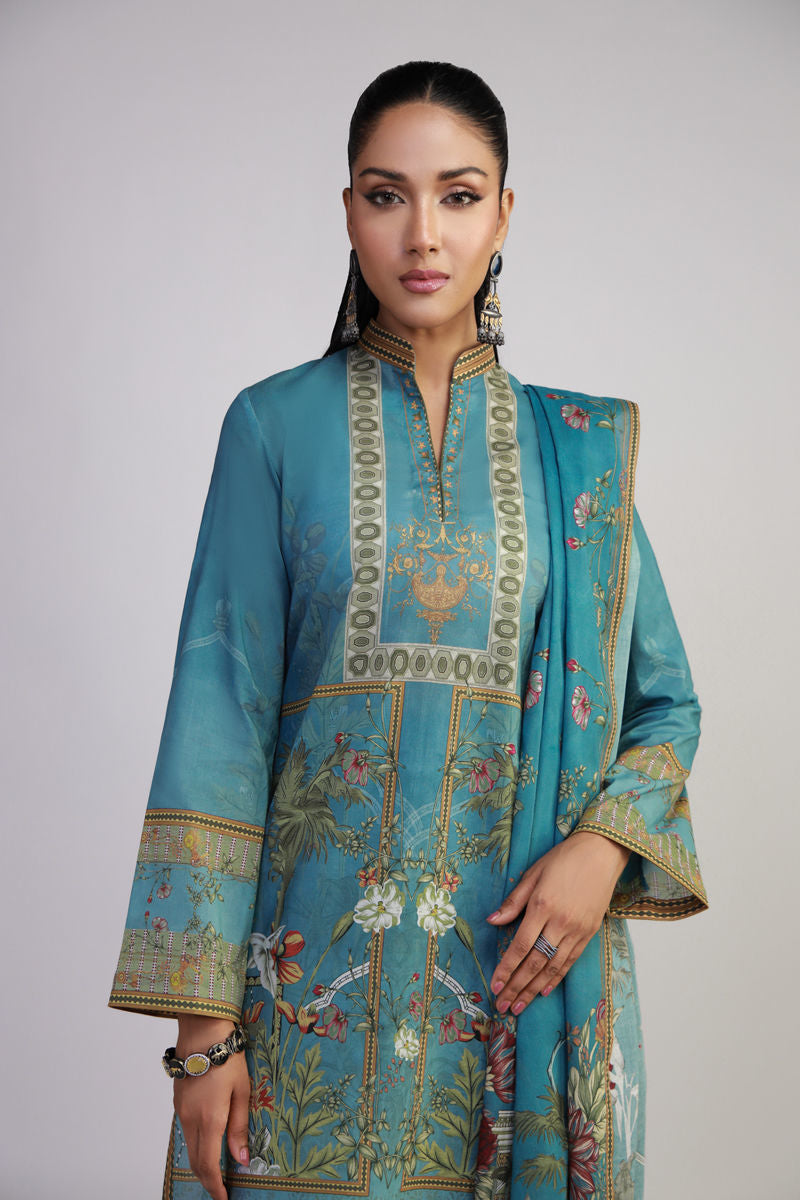 Shamaeel Ansari | Gulrang Lawn | Gulrang-11 - Pakistani Designer Dress - by Shamaeel Ansari - Type : Ladies Clothes - 100% Original at Saira Sultan