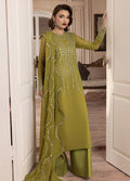Sahane | Elyssa Festive Chiffon | CT-19001 Eve - ELYSSA XL Olive Green Chiffon