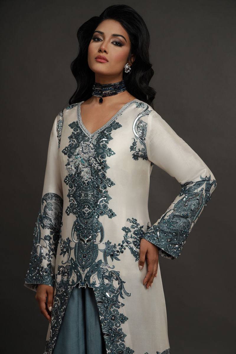 Shamaeel ansari | Flora Belle|FLORA-08 - Pakistani Designer Dress - by Shamaeel Ansari - Type : Ladies Clothes - 100% Original at Saira Sultan