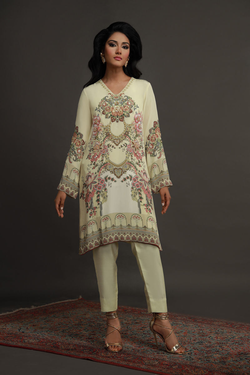 Shamaeel ansari | Flora Belle |Flora-02 - Pakistani Designer Dress - by Shamaeel Ansari - Type : Ladies Clothes - 100% Original at Saira Sultan