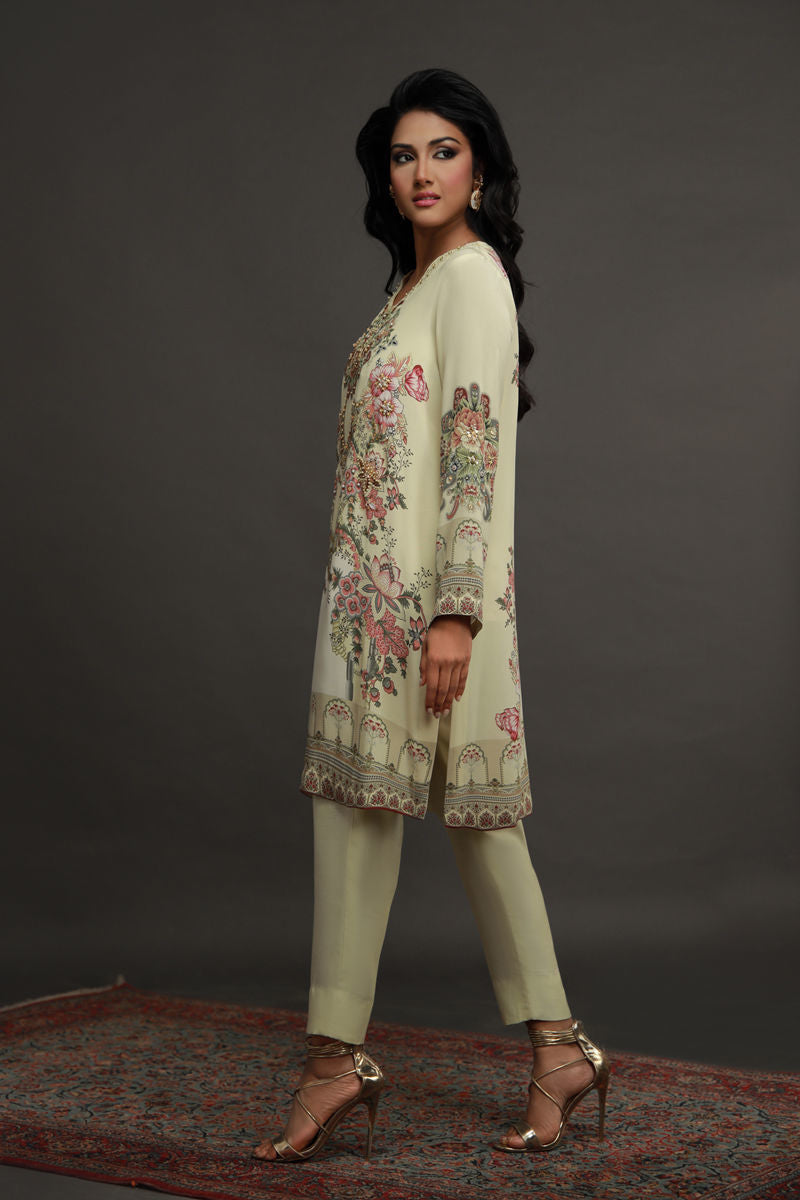 Shamaeel ansari | Flora Belle |Flora-02 - Pakistani Designer Dress - by Shamaeel Ansari - Type : Ladies Clothes - 100% Original at Saira Sultan