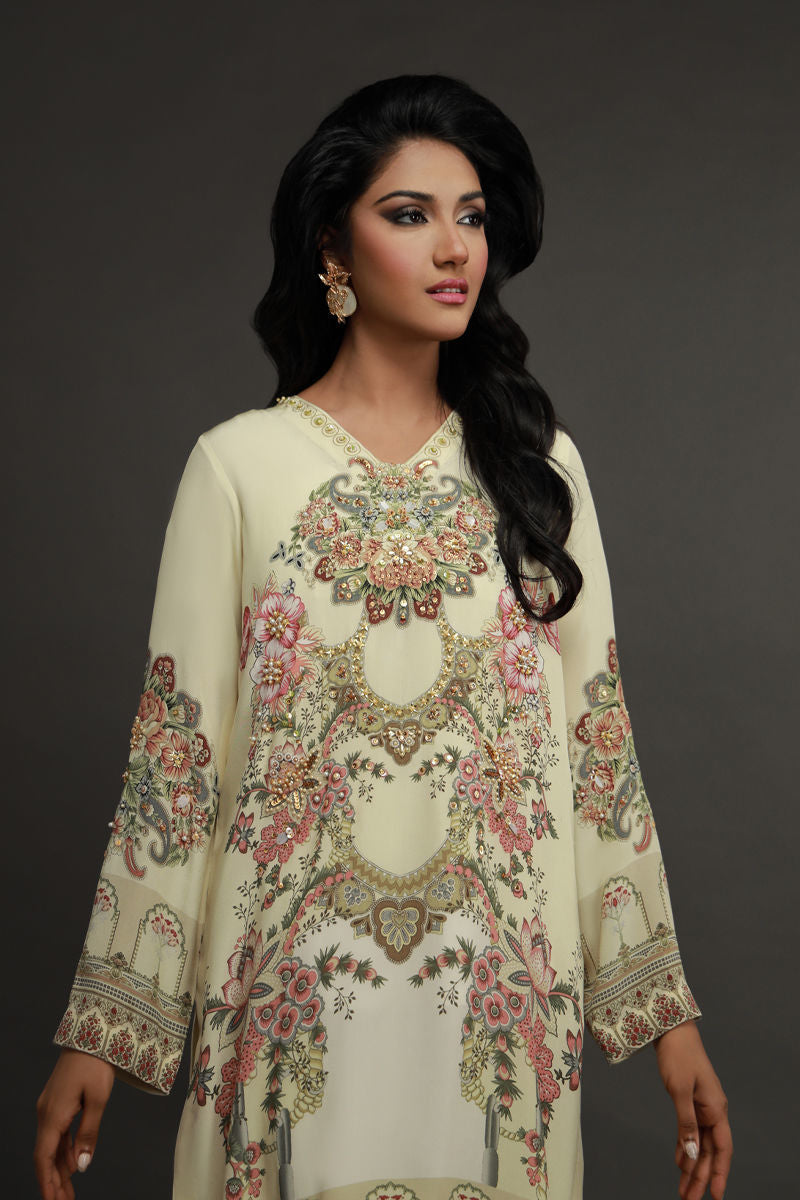 Shamaeel ansari | Flora Belle |Flora-02 - Pakistani Designer Dress - by Shamaeel Ansari - Type : Ladies Clothes - 100% Original at Saira Sultan
