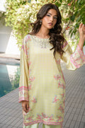 Fatima Khan | Eid Digital Silk Prints | Blossoms - Pakistani Designer Dress - by Fatima Khan | Type: Ladies Clothes - 100% Original at Saira Sultan