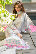 Fatima Khan | Eid Digital Silk Prints | Mod Sky - Pakistani Designer Dress - by Fatima Khan | Type: Ladies Clothes - 100% Original at Saira Sultan