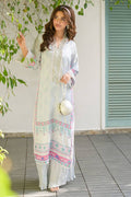 Fatima Khan | Eid Digital Silk Prints | Mod Sky - Pakistani Designer Dress - by Fatima Khan | Type: Ladies Clothes - 100% Original at Saira Sultan
