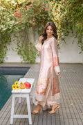 Fatima Khan | Eid Digital Silk Prints |   Oriental Peach - Pakistani Designer Dress - by Fatima Khan | Type: Ladies Clothes - 100% Original at Saira Sultan