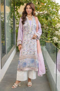Fatima Khan | Eid Digital Silk Prints |   Aqua Coral - Pakistani Designer Dress - by Fatima Khan | Type: Ladies Clothes - 100% Original at Saira Sultan