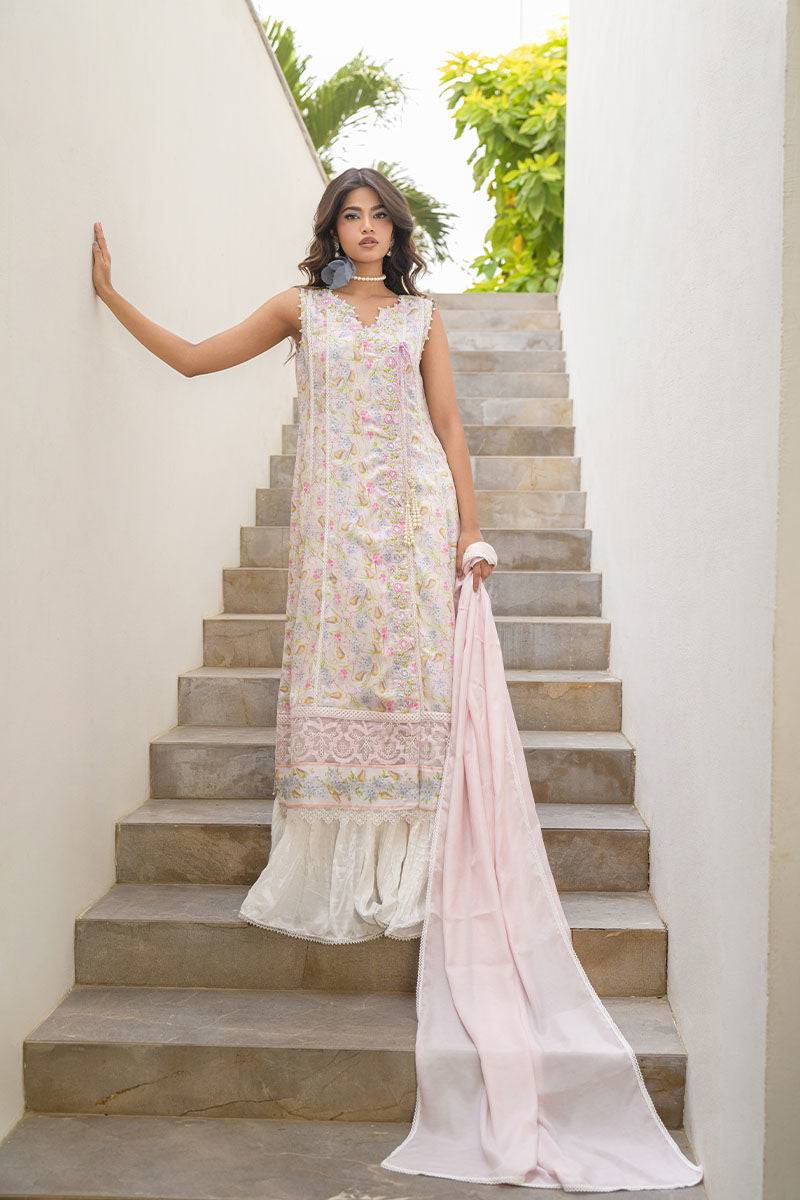 Fatima Khan | Eid Digital Silk Prints |   Flora - Pakistani Designer Dress - by Fatima Khan | Type: Ladies Clothes - 100% Original at Saira Sultan