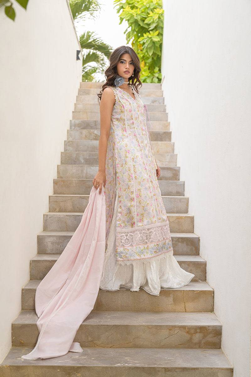 Fatima Khan | Eid Digital Silk Prints |   Flora - Pakistani Designer Dress - by Fatima Khan | Type: Ladies Clothes - 100% Original at Saira Sultan