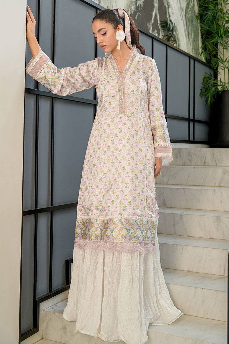 Fatima Khan | Eid Digital Silk Prints | Abloom - Pakistani Designer Dress - by Fatima Khan | Type: Ladies Clothes - 100% Original at Saira Sultan
