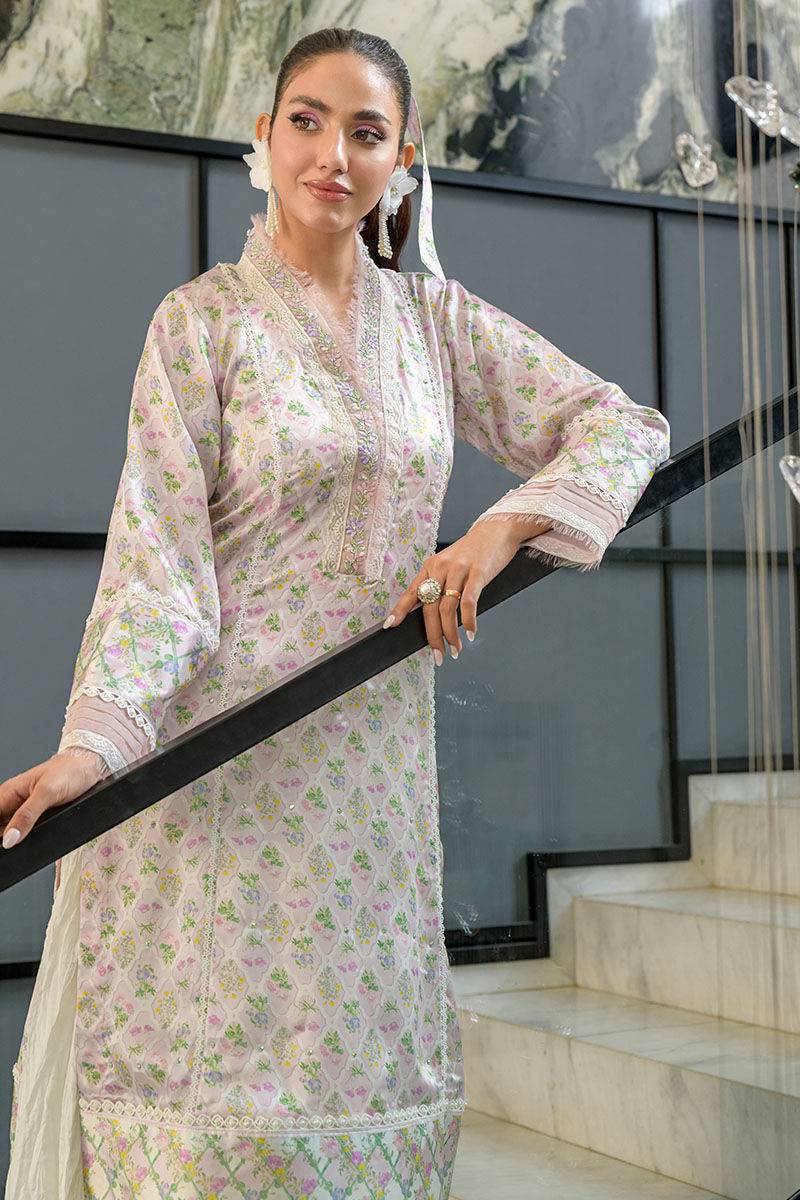 Fatima Khan | Eid Digital Silk Prints | Abloom - Pakistani Designer Dress - by Fatima Khan | Type: Ladies Clothes - 100% Original at Saira Sultan