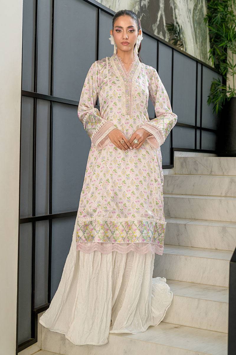 Fatima Khan | Eid Digital Silk Prints | Abloom - Pakistani Designer Dress - by Fatima Khan | Type: Ladies Clothes - 100% Original at Saira Sultan