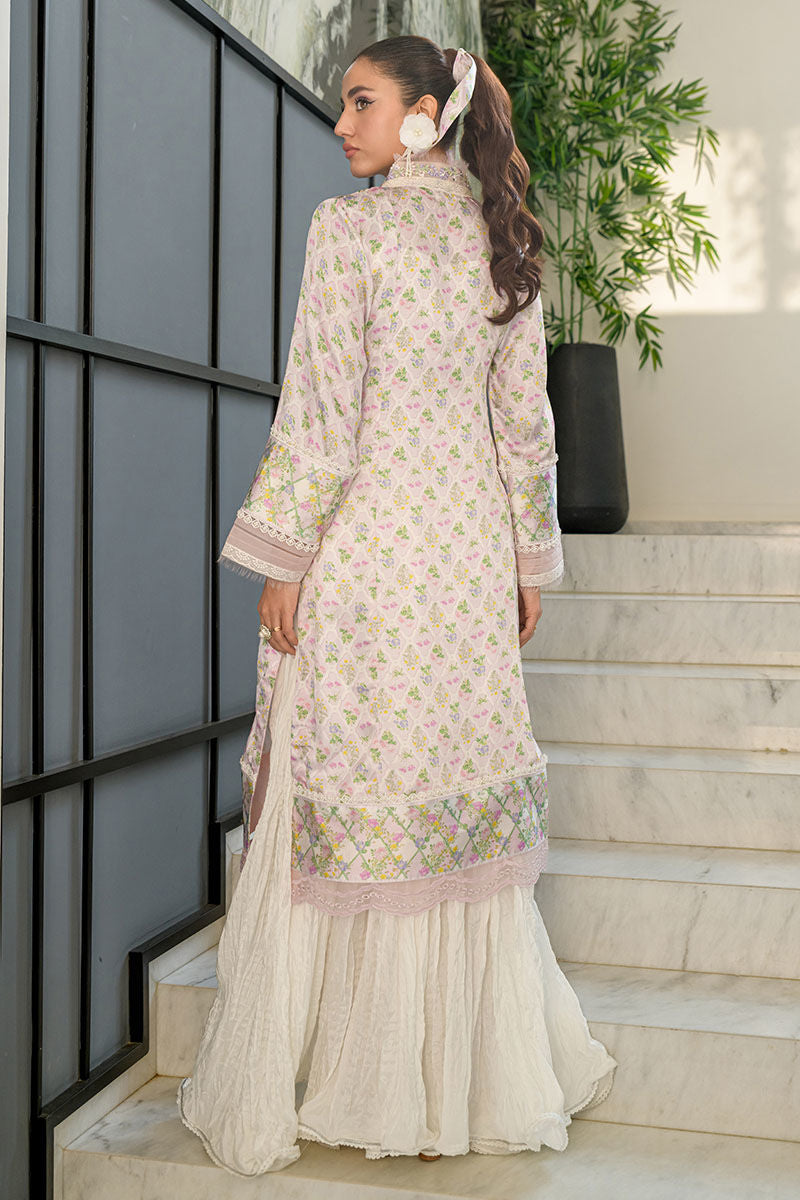 Fatima Khan | Eid Digital Silk Prints | Abloom XS Ivory Silk