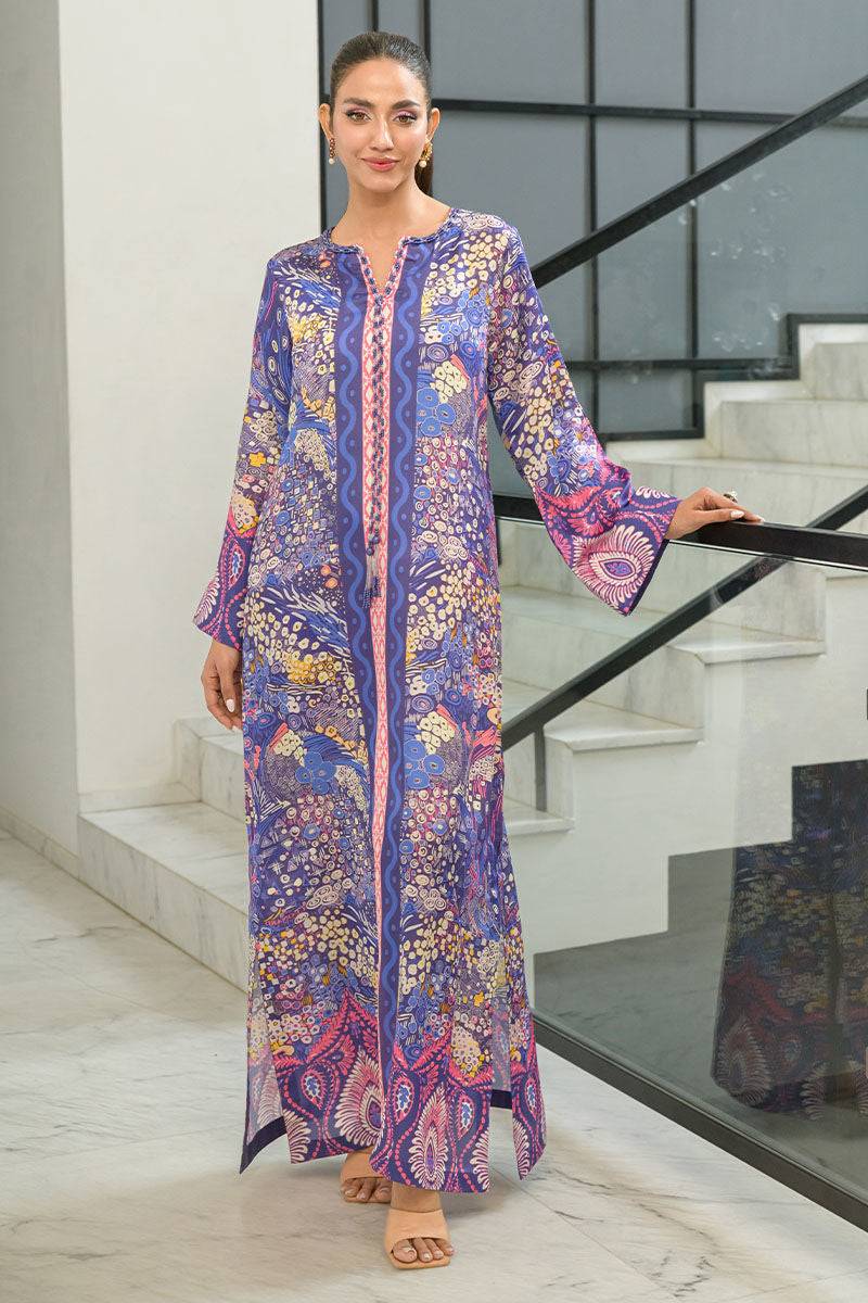Fatima Khan | Eid Digital Silk Prints | Amethyst - Pakistani Designer Dress - by Fatima Khan | Type: Ladies Clothes - 100% Original at Saira Sultan