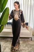 Fatima Khan | Eid Digital Silk Prints |   Black Opal - Pakistani Designer Dress - by Fatima Khan | Type: Ladies Clothes - 100% Original at Saira Sultan