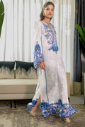 Fatima Khan | Eid Digital Silk Prints | White Opal M White Silk