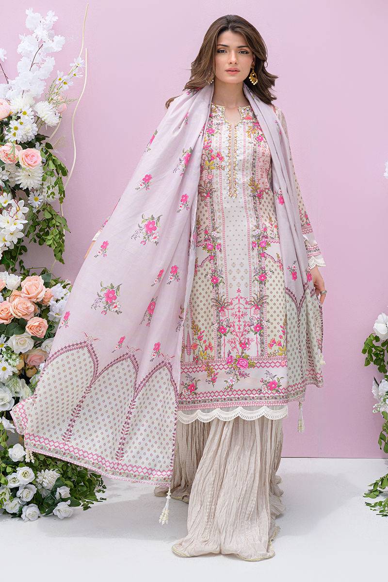 Fatima Khan | Eid Digital Silk Prints |   Floralia - Pakistani Designer Dress - by Fatima Khan | Type: Ladies Clothes - 100% Original at Saira Sultan