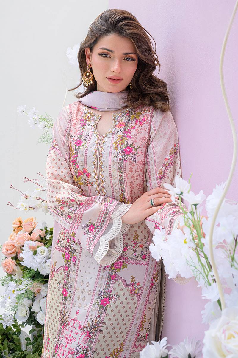 Fatima Khan | Eid Digital Silk Prints |   Floralia - Pakistani Designer Dress - by Fatima Khan | Type: Ladies Clothes - 100% Original at Saira Sultan