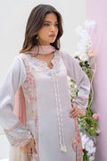 Fatima Khan | Eid Digital Silk Prints | Oriental Haze M Gray Silk