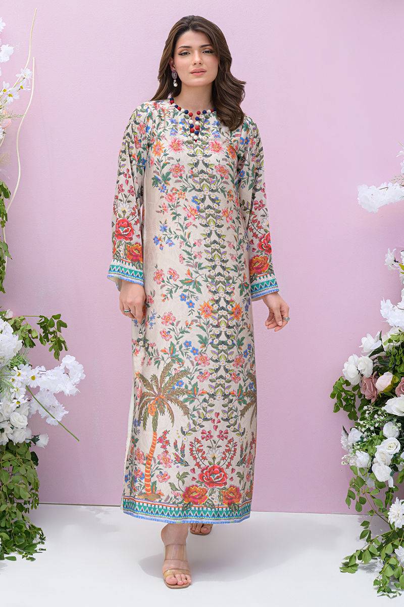 Fatima Khan | Eid Digital Silk Prints | Wildflower - Pakistani Designer Dress - by Fatima Khan | Type: Ladies Clothes - 100% Original at Saira Sultan